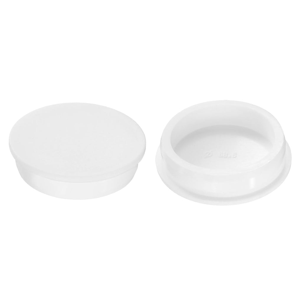 uxcell 2Pcs Silicone Hole Plug, Waterproof Round Rubber Stoppers Bottle Seal Plugs Tube Pipe End Caps for 67mm/2.64" Hole for Bathtub Bottle, White
