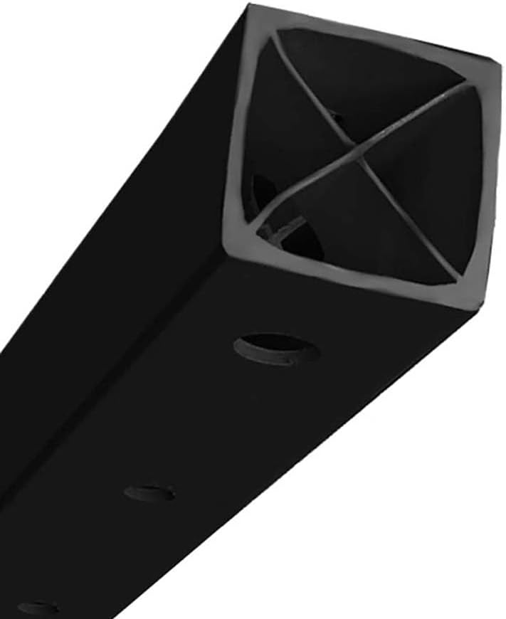 Plasticade Power Post Plastic Sign Post for Parking, Traffic and Property Signs, Reinforced, Lightweight Square Post for Durability and Wind Resistance, 72" x 1.75", 3.6 lbs., Black, Base Not Included