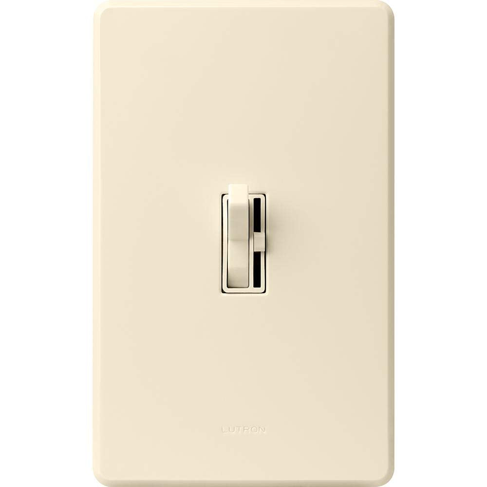 Lutron Ariadni/Toggler LED+ Dimmer Light Switch for Dimmable LED, Halogen and Incandescent Dimmer Switch, 150W, Single-Pole/3-Way, AYCL-153P-AL, Almond