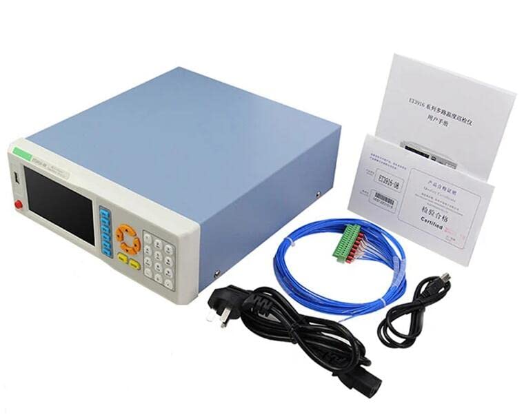 East Tester 8 Channels Temperature Recorder Temperature Data Logger 5 inches LCD Display Screen for Digital Show,ET3916-8