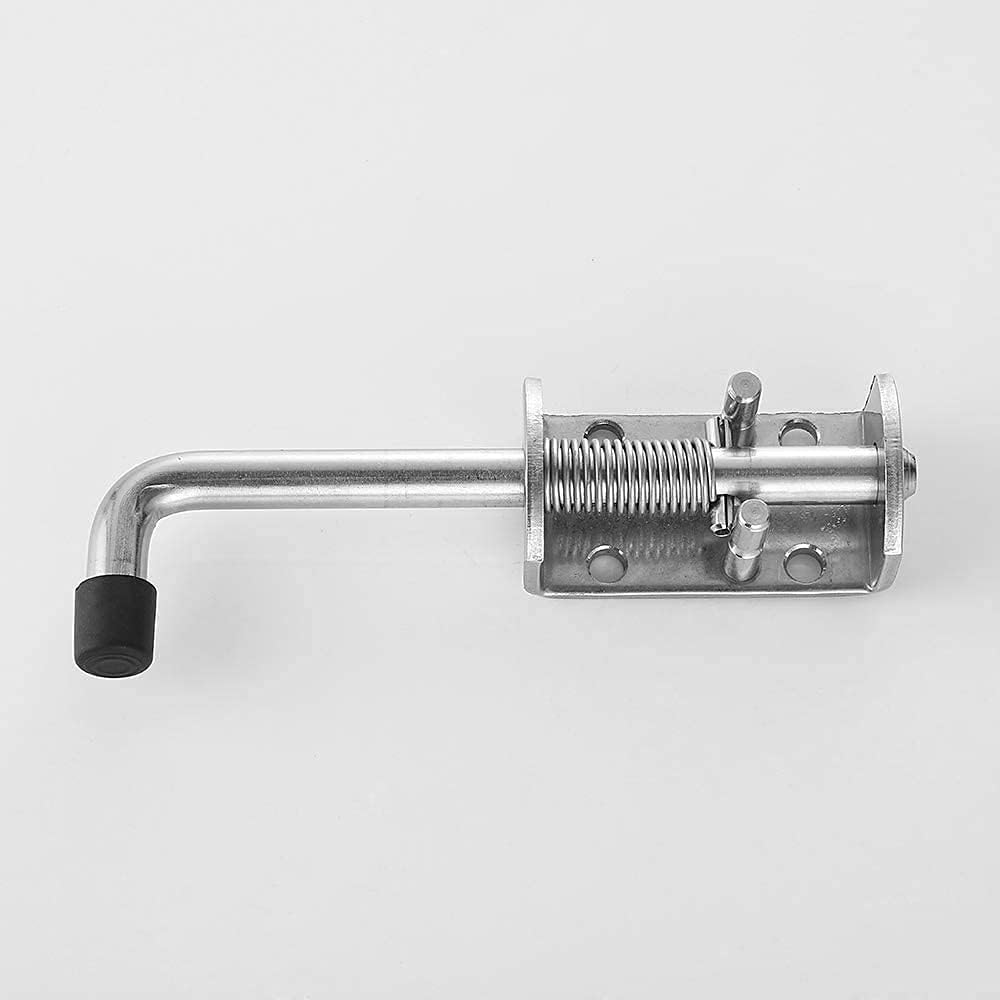 Heavy Duty 304 Stainless Steel Spring Pin Latch Lock Assembly for Doors Cabinets and Utility Trailer Gate -136mm/155mm/165mm (1 pcs) (12X165)