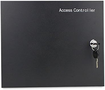 MENGQI-CONTROL 2 Door Access Control Board System 600lbs Electromagnetic Lock Infrared NoTouch Exit Button Keypad Reader 110~240V Power Supply Box USB Enroll Reader Card Key Fob APP remotely Open Door