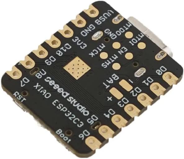 Seeed Studio XIAO ESP32C3 - Tiny MCU Board with Wi-Fi and BLE for IoT Controlling Scenarios. Microcontroller with Battery Charge, Power Efficient, and Rich Interface for Tiny Machine Learning. …