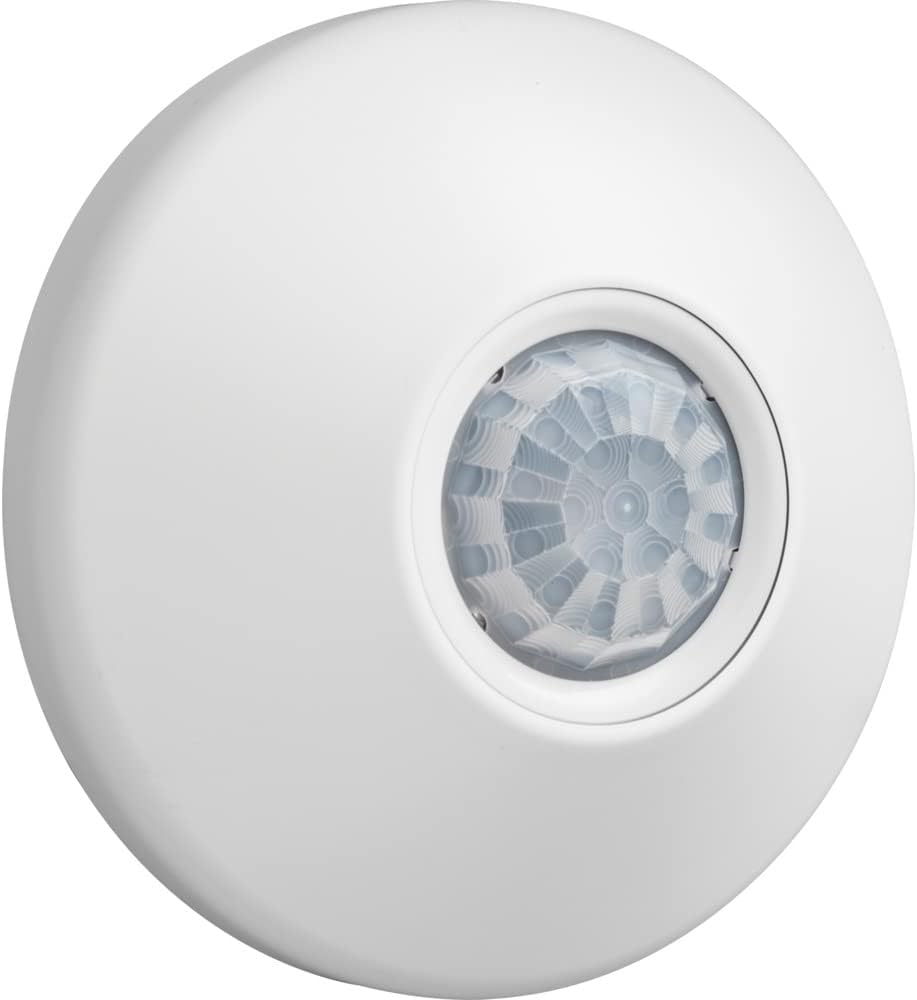 SensorSwitch Ceiling Motion Sensor, PDT Passive Dual Technology Passive Infrared PIR and Microphonics Occupancy Sensor, 360° Small Motion Detection, Indoor Use, Line Voltage, Standard Range