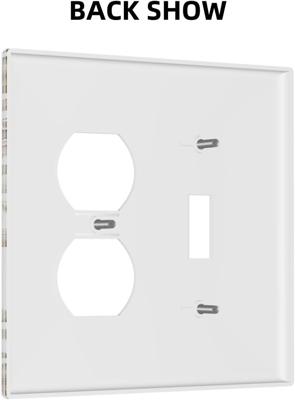 Wallplates Vintage Warm Color Orange Flowers And Leaves 1 Toggle 1 Duplex Switch Plate Electrical GFCI Faceplate Decorative Light Switch Covers for Bedroom living Room Decor