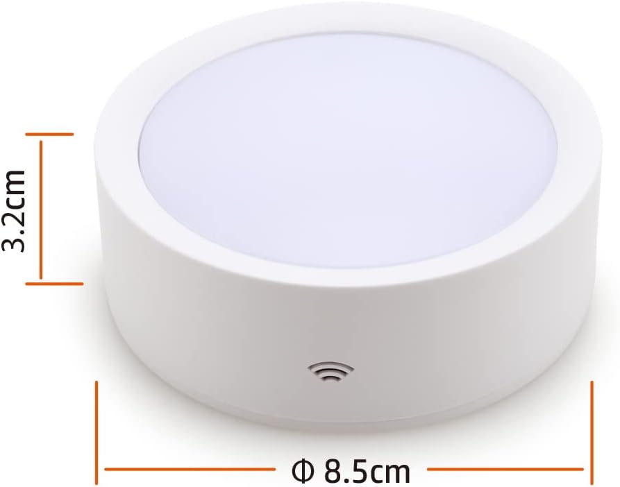 Locker Light Magnetic Under Cabinet Lighting with Remote, Rechargeable Tap Light Dimmable Battery Operated Wireless Shelf Lights, Color Changing Puck Lights for Kitchen Toillet Bedroom White