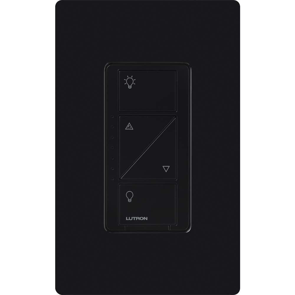 Lutron Caseta Original Smart Dimmer Switch (Lutron Smart Hub Required), for LED Lights, 150 Watt, Single-Pole/3-Way, No Neutral Required, PD-6WCL-BL, Black, 10 Pack