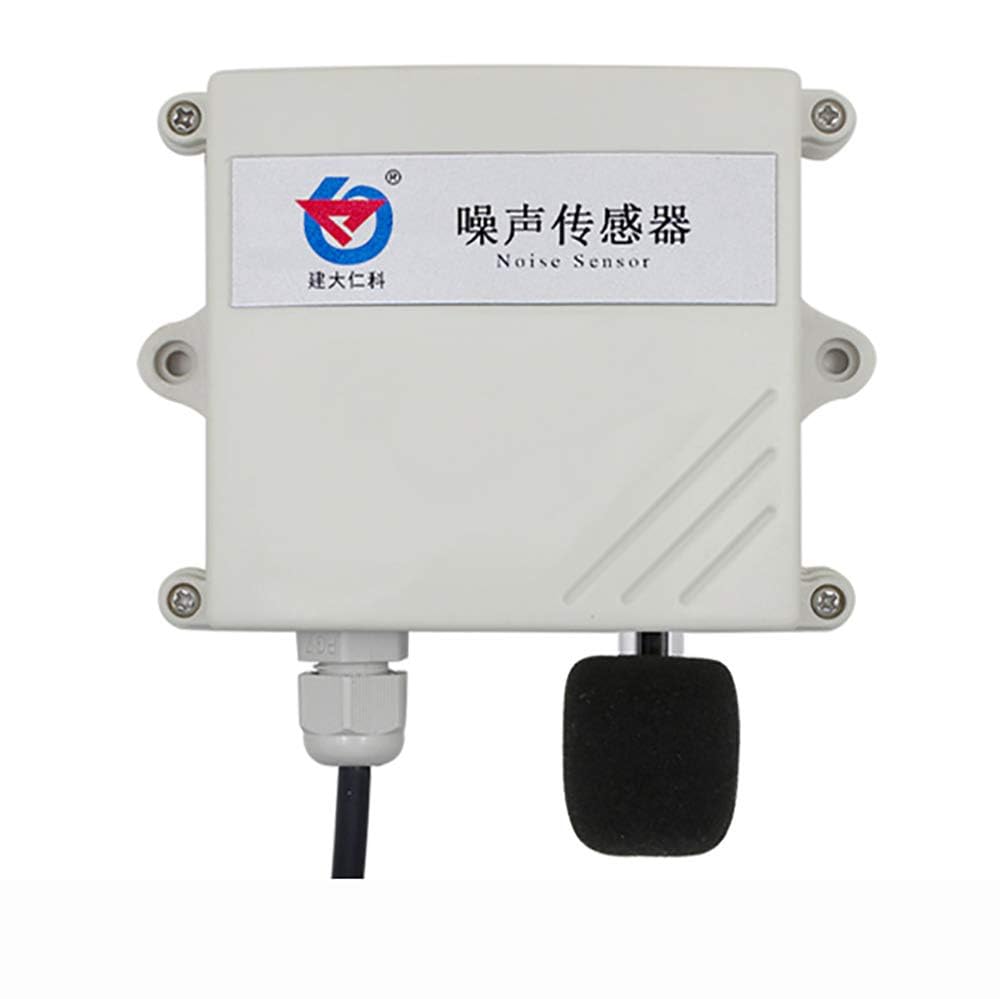 IP65 Noise Meter Sensor, Environmental Noise Online Monitoring Meter Noise Transmitter Decibel Detector Sound Level Meter 30-120DB (Output Signal 4-20mA)