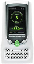 Sper Scientific Particle Mass Concentration Detector with Formaldehyde CO2/PM2.5/PM10 TVOC Temperature/Humidity 900033 – Indoor Air Quality Monitor with LCD Display and Memory
