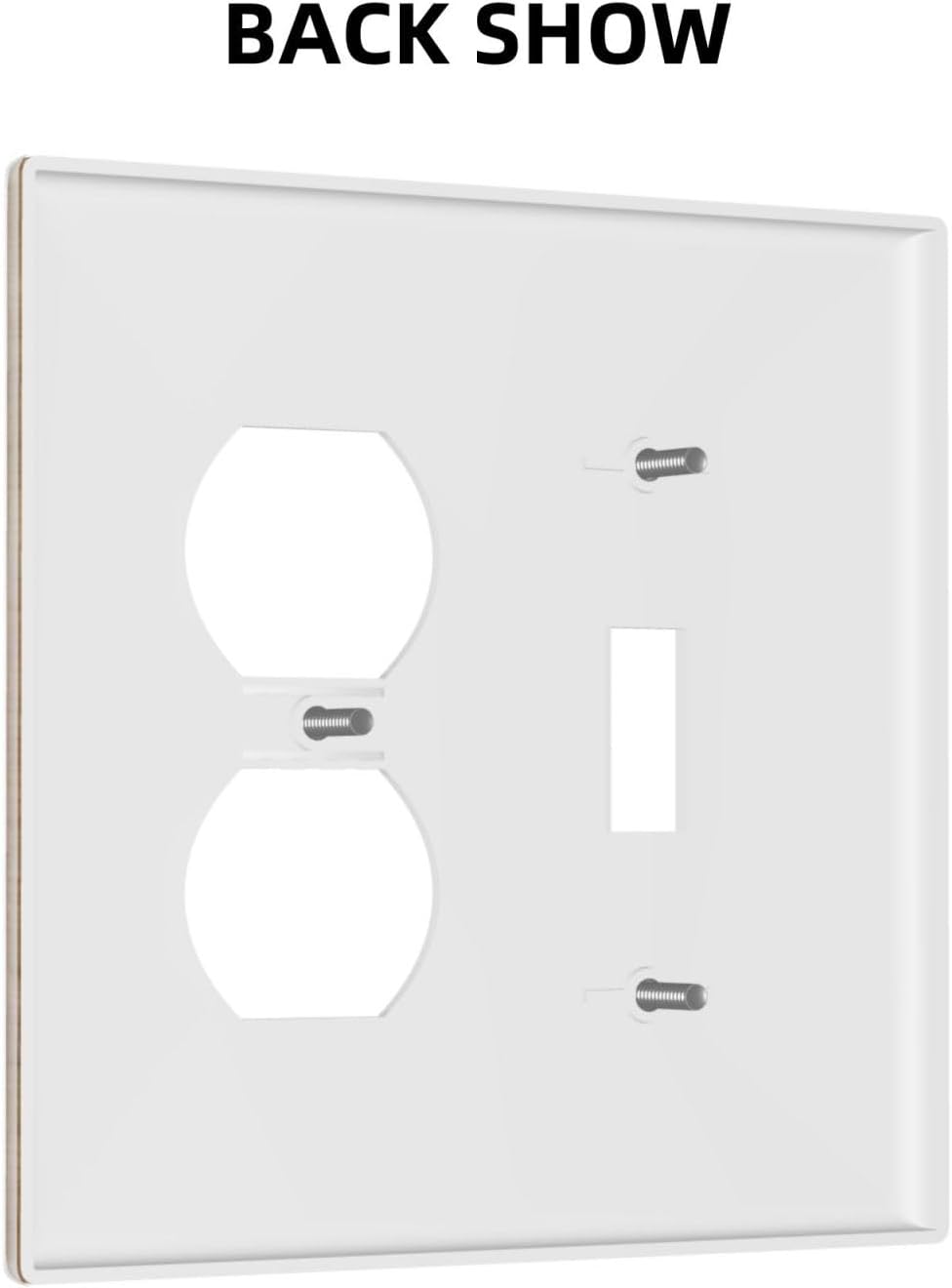 Wallplates Vintage Rustic Wood Color Brown Wood Grain 1 Toggle 1 Duplex Switch Plate Electrical GFCI Faceplate Decorative Light Switch Covers for Farmhouse Cabin Decor