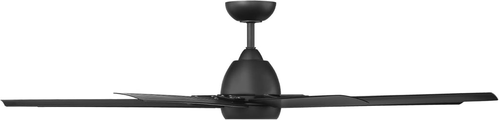 WAC Lighting F-064-MB Mocha XL 66" Outdoor Ceiling Fan & Remote, Matte Black