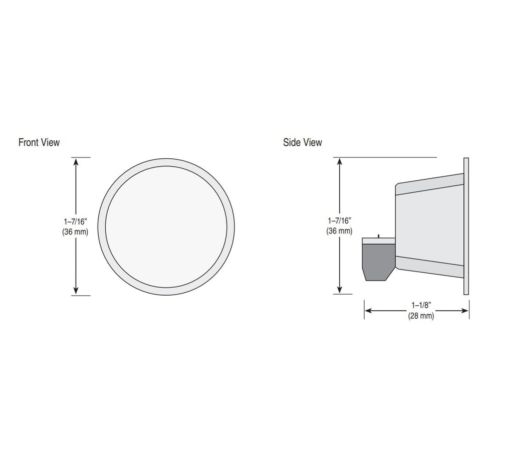 tekmar Indoor Sensor 084 | Mounts Flush or Nearly Flush to Wall for Unobtrusive Look | Mud Over the Sensor for Flawless Finish | Can Connect to Select tekmar Thermostats for Remote Temperature Sensing