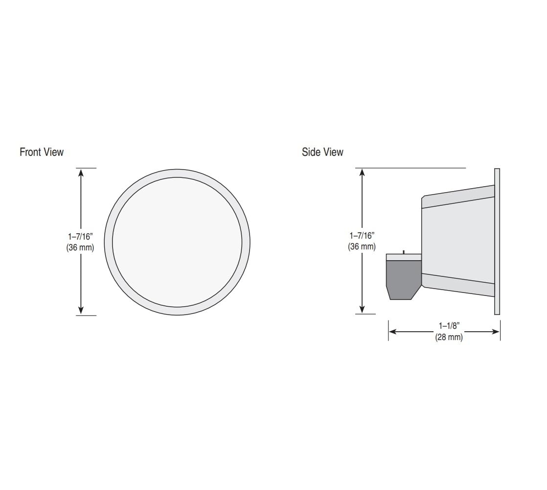 tekmar Indoor Sensor 084 | Mounts Flush or Nearly Flush to Wall for Unobtrusive Look | Mud Over the Sensor for Flawless Finish | Can Connect to Select tekmar Thermostats for Remote Temperature Sensing