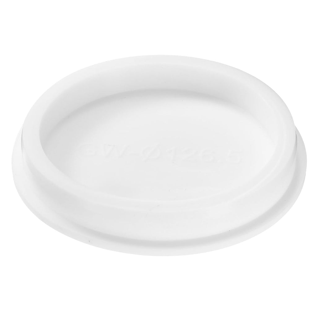 uxcell 1Pcs Silicone Hole Plug, Waterproof Round Rubber Stoppers Bottle Seal Plugs Tube Pipe End Caps for 125mm/4.92" Hole for Bathtub Bottle, White