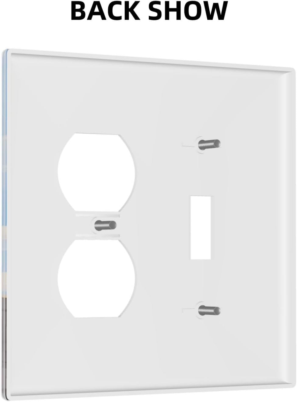 Wallplates Orange Gray Cute Cat Sky Cloud Cat S Paw 1 Toggle 1 Duplex Switch Plate Electrical Gfci Faceplate Decorative Light Switch Covers For Kids Room Nursery Decor