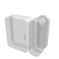 Magnet Riser Compatible with SimpliSafe | Alarm Contact Spacer with 3M Adhesive | Alarm Riser - Sensor/Magnet Not Included (1 Pack - 1/4 inch)