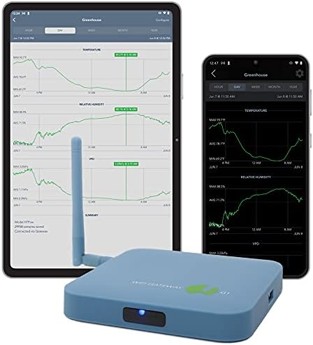 SensorPush G1 WiFi Gateway - Temperature and Humidity Sensor Gateway for Data/Alerts from Anywhere via Internet - No Monthly Fee, Unlimited History, Developed/Supported/Hosted in USA