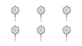 Accusize Industrial Tools 0-1'' by 0.001'' Dial Indicators, P900-S102, 6 Units