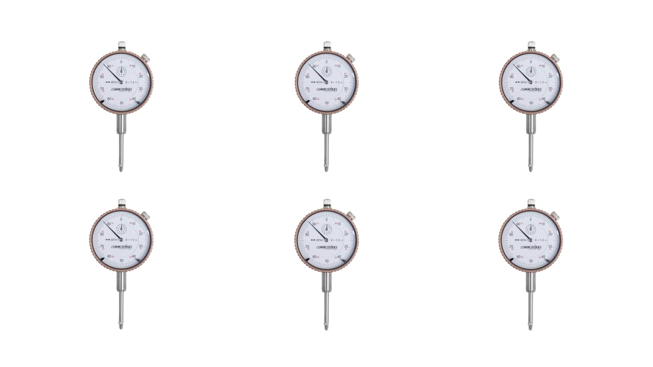 Accusize Industrial Tools 0-1'' by 0.001'' Dial Indicators, P900-S102, 6 Units