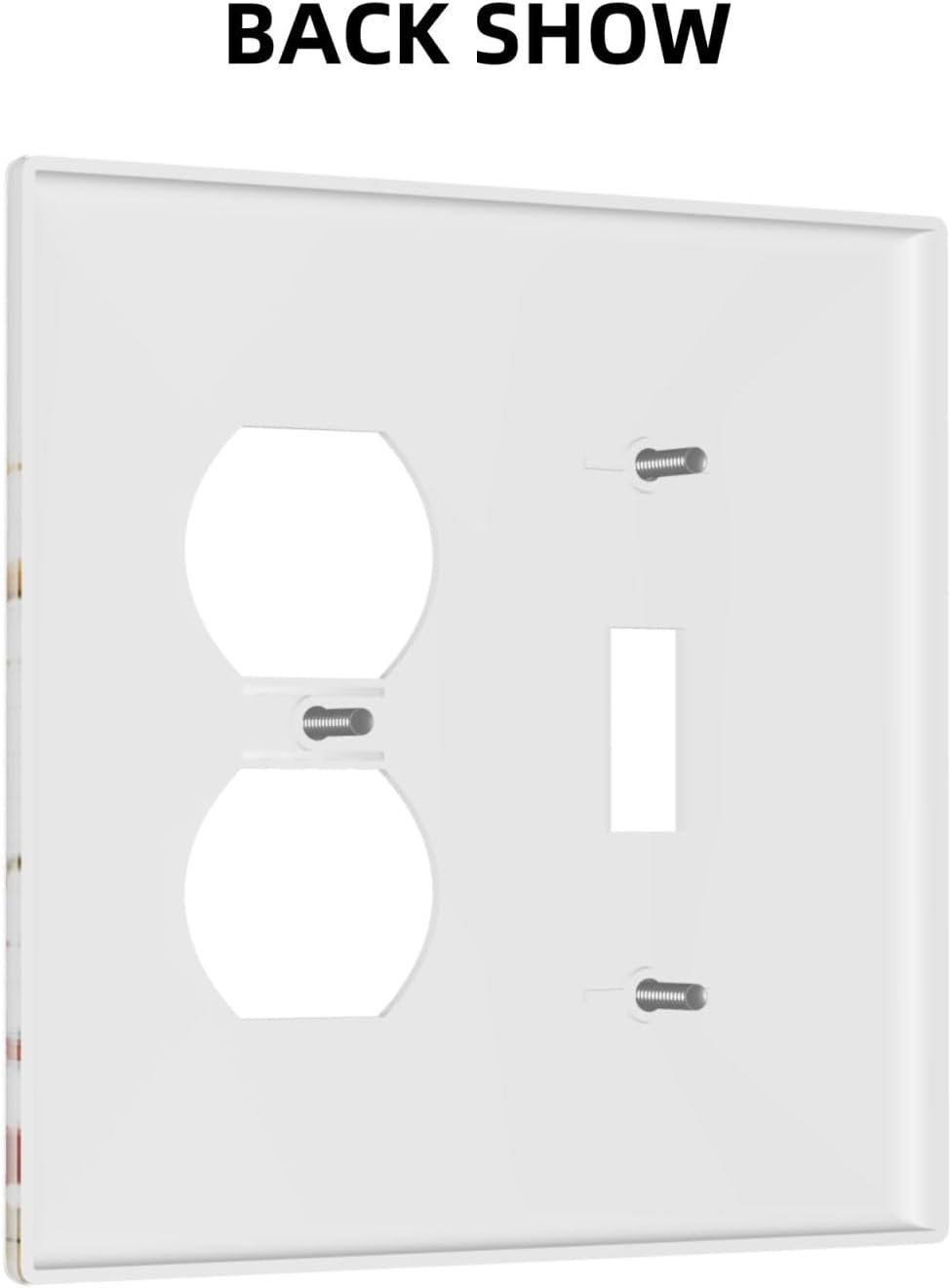 Watercolor Wildflower Colorful Floral Plant Wallplates 1 Toggle 1 Duplex Switch Plate Electrical GFCI Faceplate Decorative Light Switch Covers for Bed Room Living Room Decor
