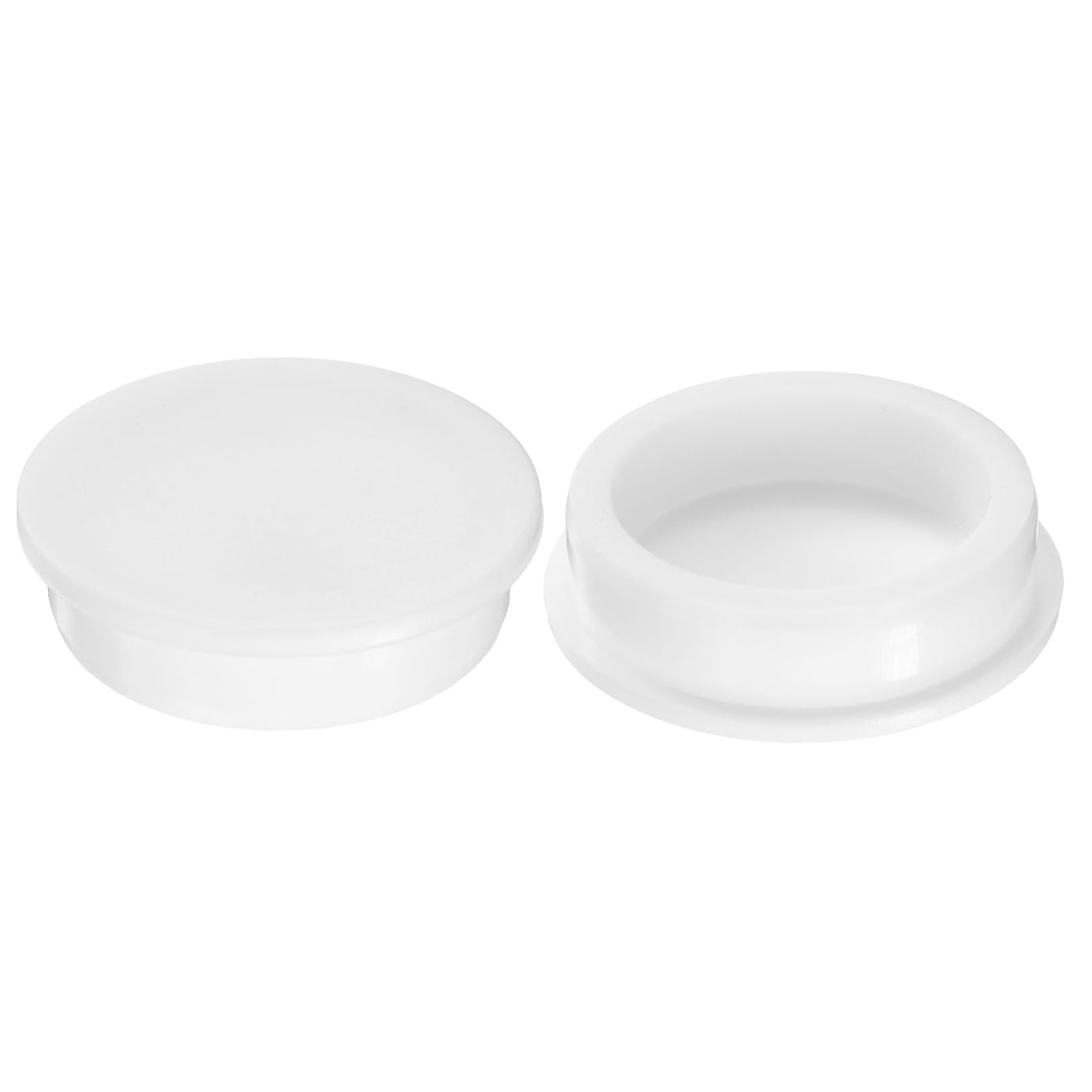 uxcell 2Pcs Silicone Hole Plug, Waterproof Round Rubber Stoppers Bottle Seal Plugs Tube Pipe End Caps for 57mm/2.24" Hole for Bathtub Bottle, White