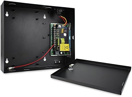 MENGQI-CONTROL 1 Door Access Control Board System 600lbs Electromagnetic Lock Infrared No Touch Exit Button RFID Keypad Reader 110~240V Power Supply Box USB Enroll Reader,Phone APP remotely Open Door