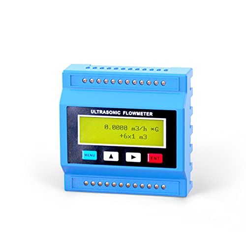 Ultrasonic Flow Sensors Ultrasonic Flowmeter with External Clamp Sensor Measuring Water Liquid Fluid Mass Flow Sensors Oil DN80-DN500mm 0-90℃(Flow Meter+Medium Sensor)