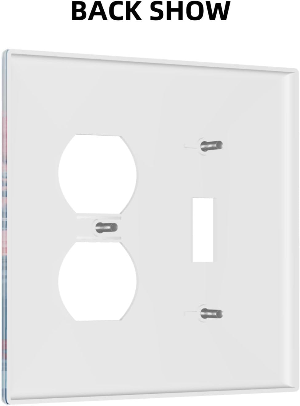 Outlet Covers Colorful Watercolor Flowers Wildflower Plants 1 Toggle 1 Duplex Switch Plate Covers Electrical Light Switch Cover Plate Decorative Wall Plate Socket Cover for Bathroom Home Decor