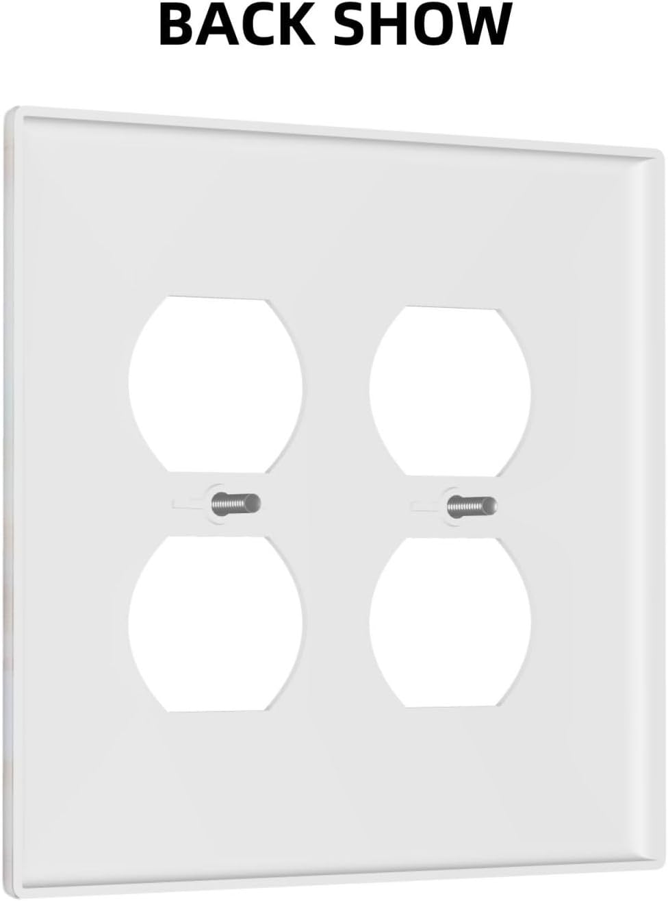 Outlet Covers Pink Jade Marble Granite 2 Gang Double Duplex Decorative Light Switch Covers Electrical Wallplates Socket Faceplate For Bathroom Kitchen Decor