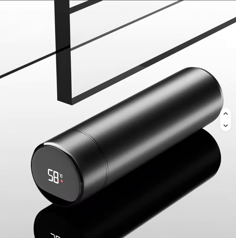Smart LED Temperature Display Insulated Water Bottle, Stainless Steel Vacuum Flask