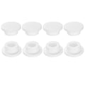 uxcell 8Pcs Silicone Hole Plug, Waterproof Round Rubber Stoppers Bottle Seal Plugs Tube Pipe End Caps for 24mm/0.94" Hole for Bathtub Bottle, White