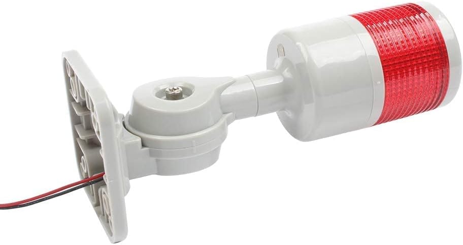 Industrial Signal Tower - Stack Lights, Warning Lights with Rotatable Base, Steady/Flash Switch, 110V/220V AC (1-Layer, No Buzzer)