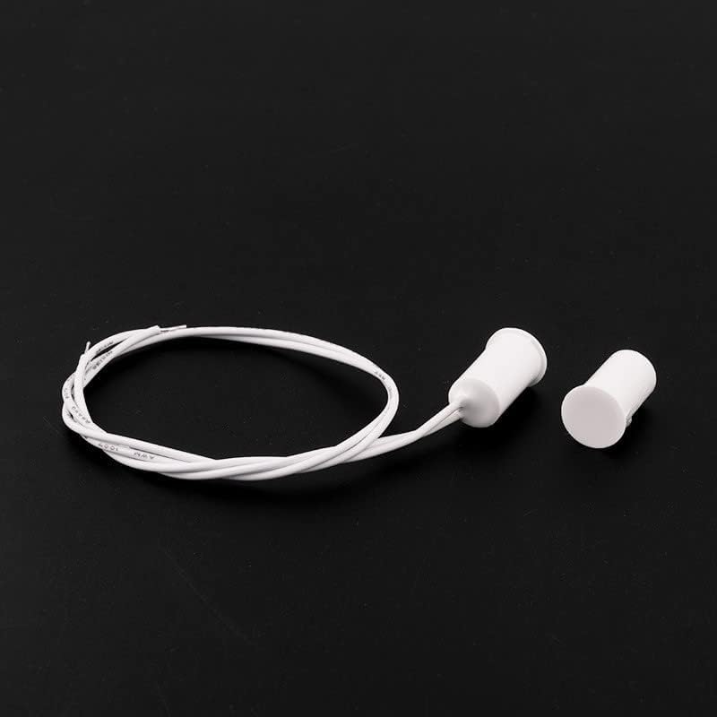 RC-33 NC Recessed Wired Security Window Door Contact Sensor Alarm Magnetic Reed Switch White 10 Pair