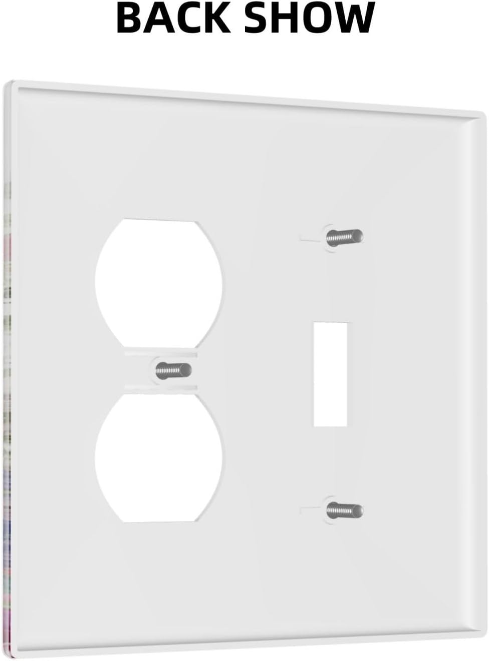 Wallplates Boho Wildflower Colorful Floral Butterfly 1 Toggle 1 Duplex Switch Plate Electrical Gfci Faceplate Decorative Light Switch Covers For Bed Room Living Room Decor
