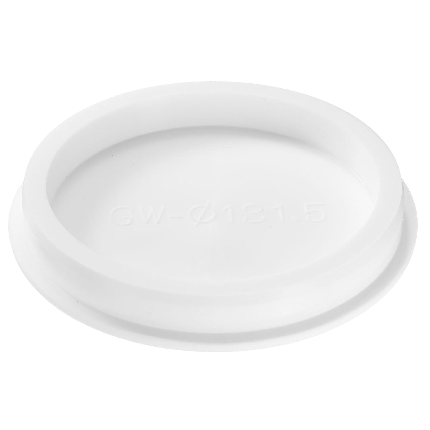 uxcell 1Pcs Silicone Hole Plug, Waterproof Round Rubber Stoppers Bottle Seal Plugs Tube Pipe End Caps for 130mm/5.12" Hole for Bathtub Bottle, White