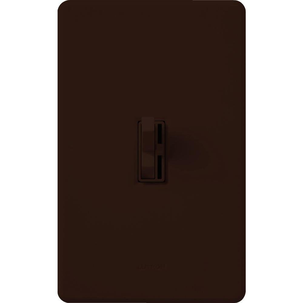 Lutron Ariadni/Toggler LED+ Dimmer Light Switch for Dimmable LED, Halogen and Incandescent Dimmer Switch, 150W, Single-Pole/3-Way, AYCL-153P-BR, Brown