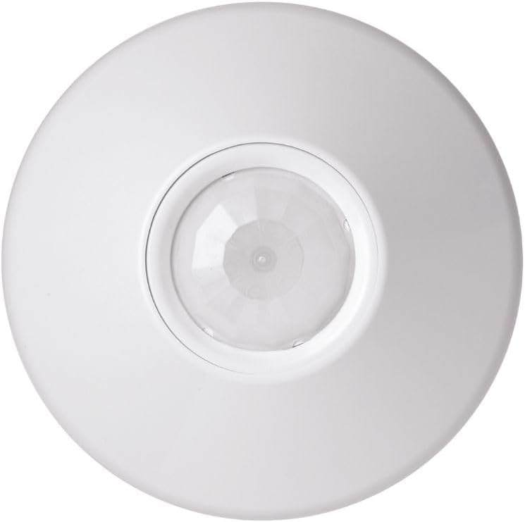 SensorSwitch Ceiling Motion Sensor, PDT Passive Dual Technology Passive Infrared PIR and Microphonics Occupancy Sensor, 360° Large Motion Detection, Indoor Use, Line Voltage, Extended Range
