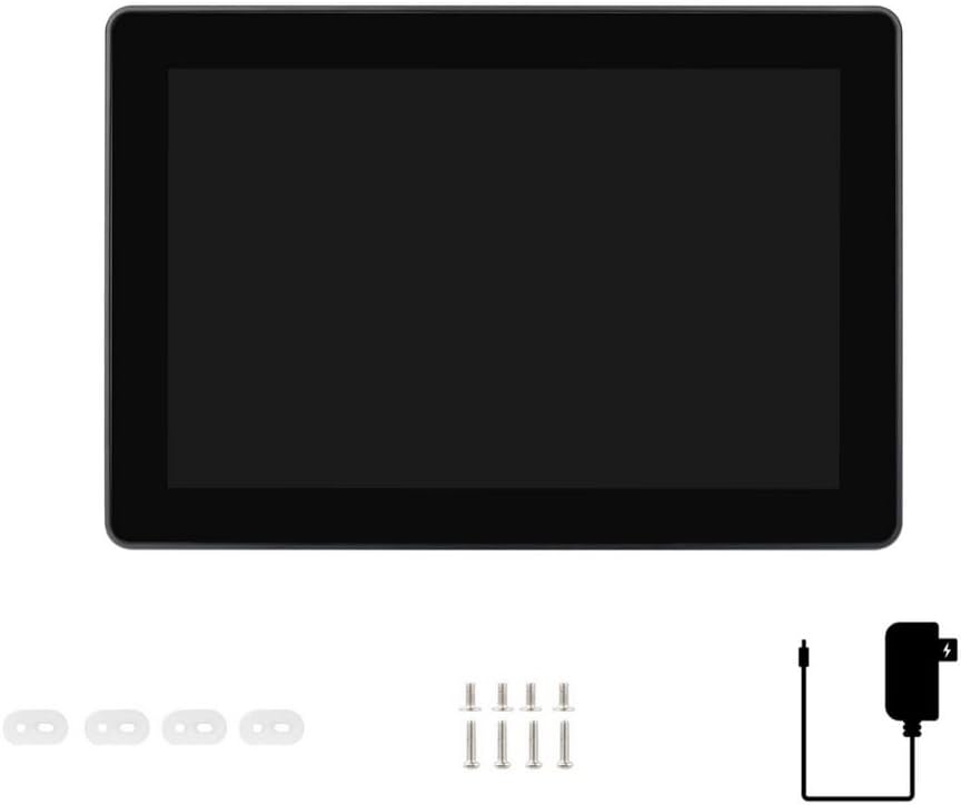 Industrial HMI All-in-one 8inch Touch Display Compatible with Raspberry Pi 5 (Included), Supports Dual 4K HDMI Output, 10-Point Touch, Aluminum Alloy Case (PI5-HMI-080D)