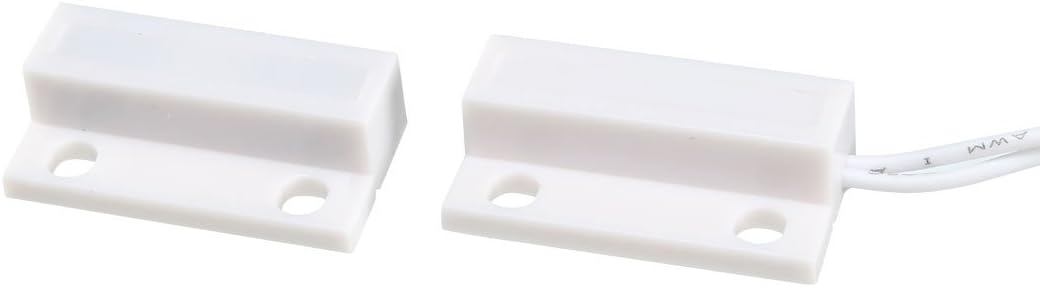 uxcell Surface Mount Wired NC Door Sensor Alarm Magnetic Reed Switch White MC-38