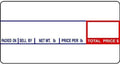 VisionTechShop LST-8000 Printing Scale Label, 58 x 30 mm, Non-UPC, 12 Rolls Per Case