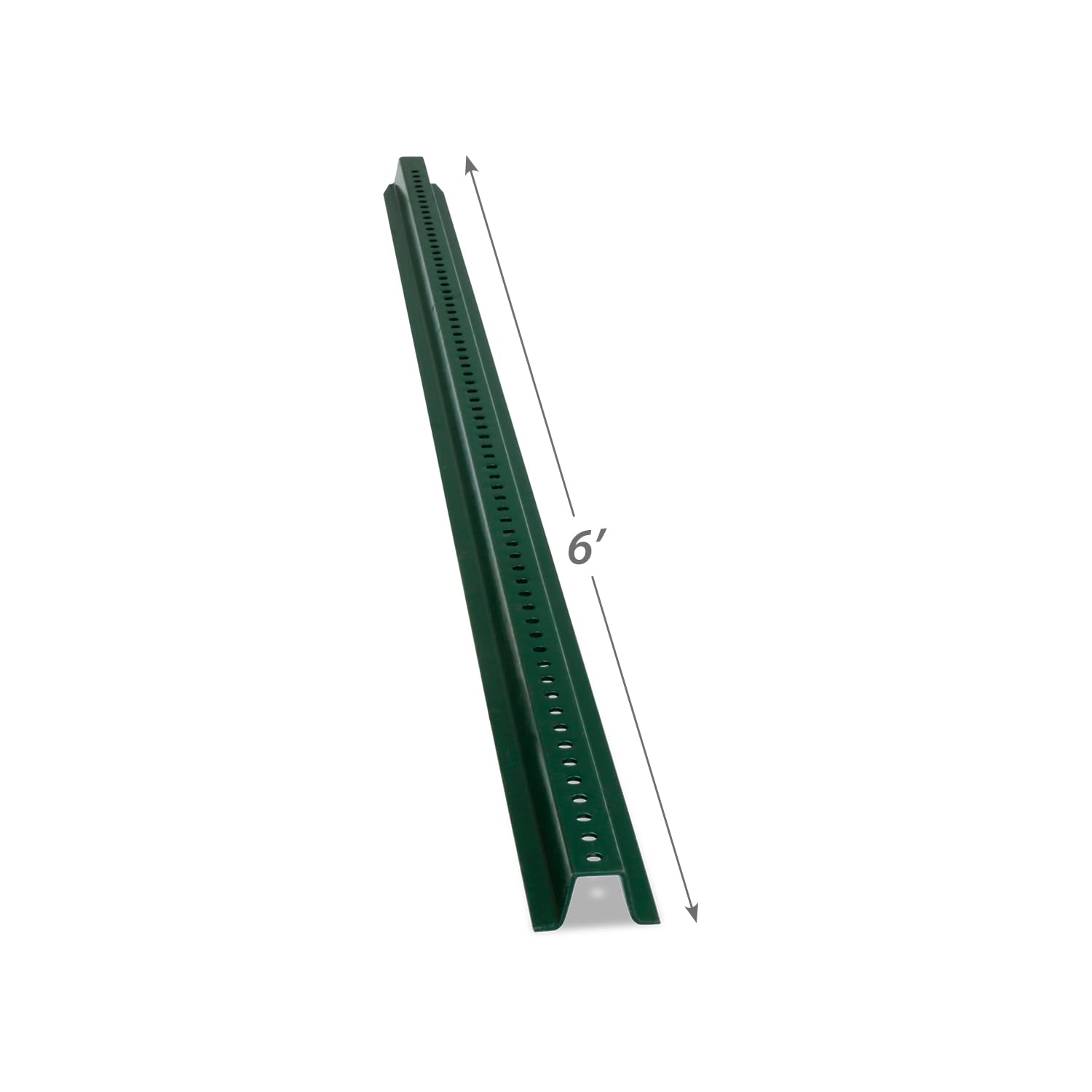 SmartSign U-Channel Sign Post, Heavy Duty | 6' Tall Baked Enamel Steel Post, Pack of 3