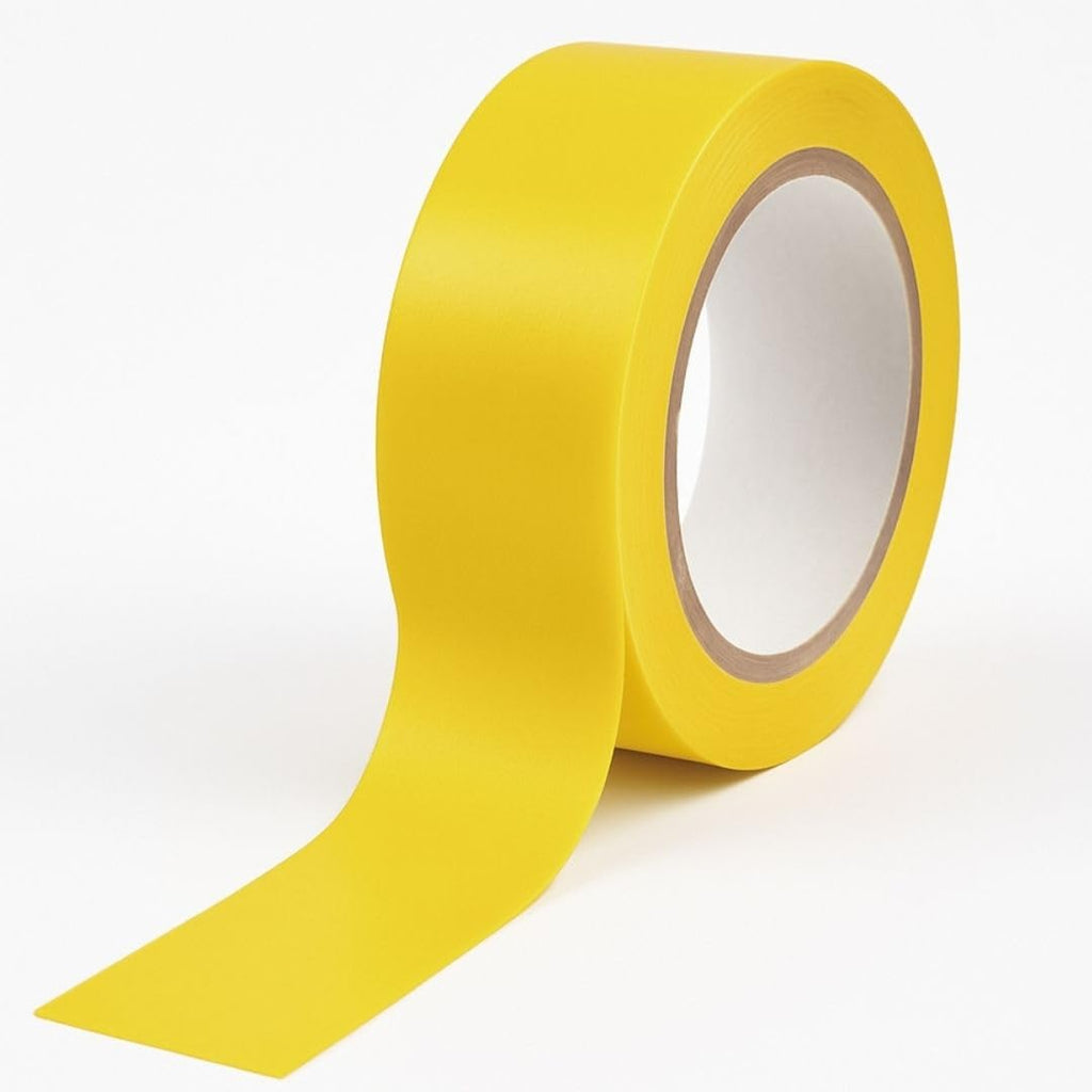 GTSE 2 inch x 108 ft Yellow PVC Vinyl Floor Tape, Safety Marking Tape, 6 mil Thick, Suitable for Dance Floors, Gyms, Warehouses, Sports Facilities
