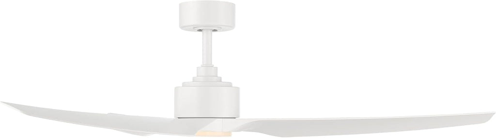 WAC F-056L-MW Stella 60" Outdoor Ceiling Fan with Lights and Remote Control, Matte White