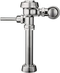 Sloan Royal 110 Exposed Manual Water Closet Flushometer, 3.5 GPF Manual Flush Valve - Single Flush Non-Hold-Open Handle, Fixture Connection Top Spud, Polished Chrome Finish, 3010100
