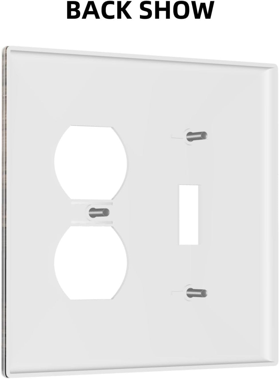 Outlet Covers Black And White Dandelion Art Vintage Wood Grain 1 Toggle 1 Duplex Switch Plate Covers Electrical Light Switch Cover Plate Decorative Wall Plate Socket Cover for Farmhouse Cabin Decor