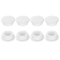 uxcell 8Pcs Silicone Hole Plug, Waterproof Round Rubber Stoppers Bottle Seal Plugs Tube Pipe End Caps for 28mm/1.1" Hole for Bathtub Bottle, White