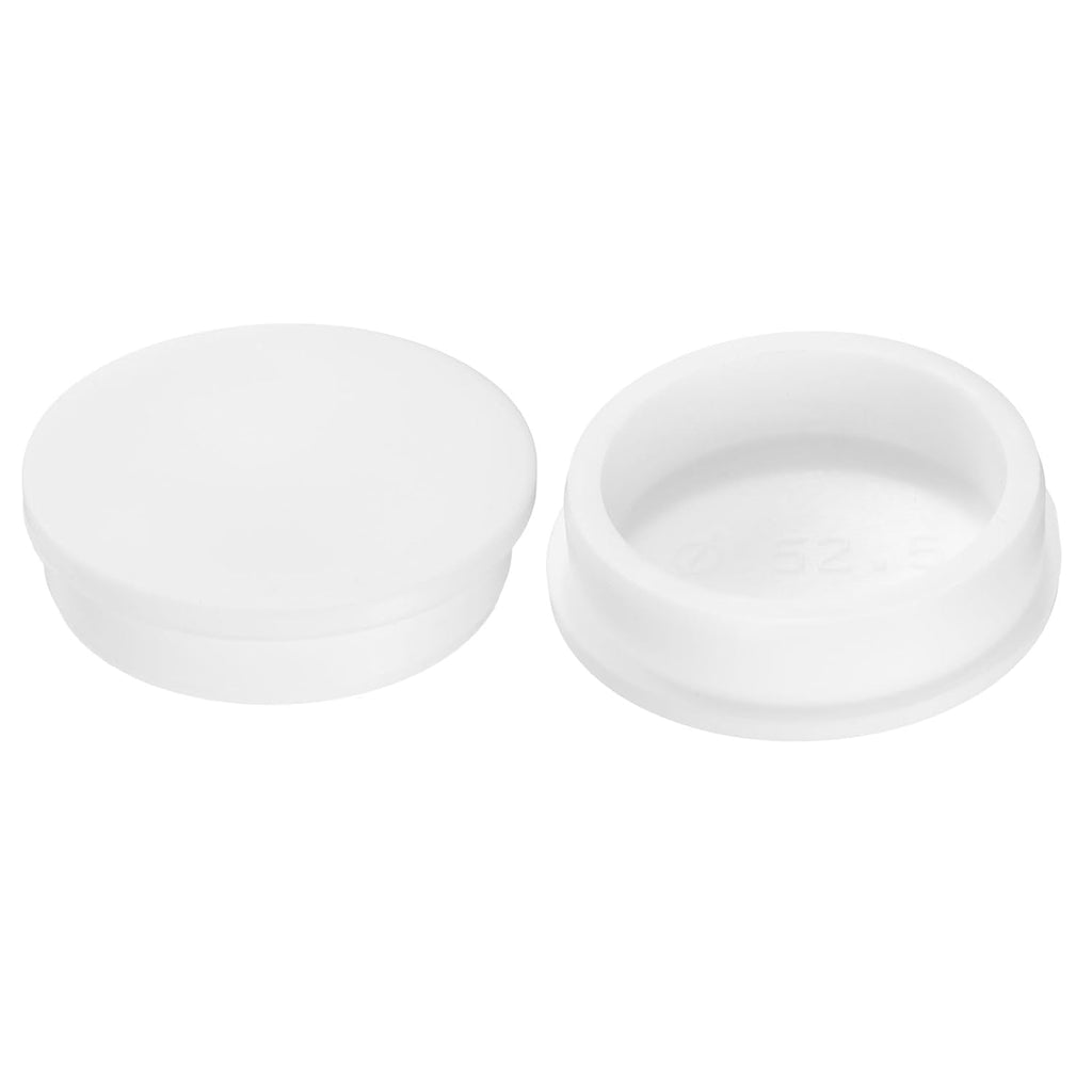 uxcell 2Pcs Silicone Hole Plug, Waterproof Round Rubber Stoppers Bottle Seal Plugs Tube Pipe End Caps for 51mm/2.01" Hole for Bathtub Bottle, White