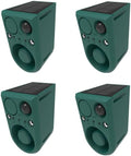 ChunHee Solar Outdoor Motion Sensor Alarm with Dog Barking Alarm Sound, Support Recording and Adjustable Volume, 129db Loud Noise Maker 4 Work Modes Strobe Light for Home, Villa, Farm, Barn (4pack)