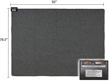Hot Carpet High Heat Retention Felt Under Rug Instant Radiant Floor Heater Electric Mat Electric Heated Area Rug (720.2 watt Extra Thick Mat) Made in Seattle WA