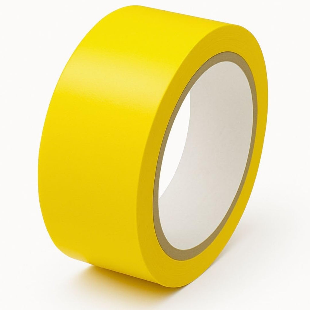 GTSE 2 inch x 108 ft Yellow PVC Vinyl Floor Tape, Safety Marking Tape, 6 mil Thick, Suitable for Dance Floors, Gyms, Warehouses, Sports Facilities